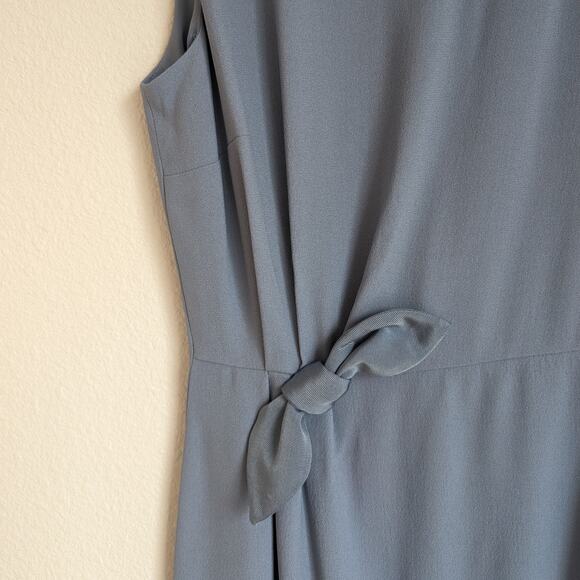 NWT Weekend MaxMara Lamella Light Blue Sleeveless Mini Short Dress, size 2 - Picture 3 of 10